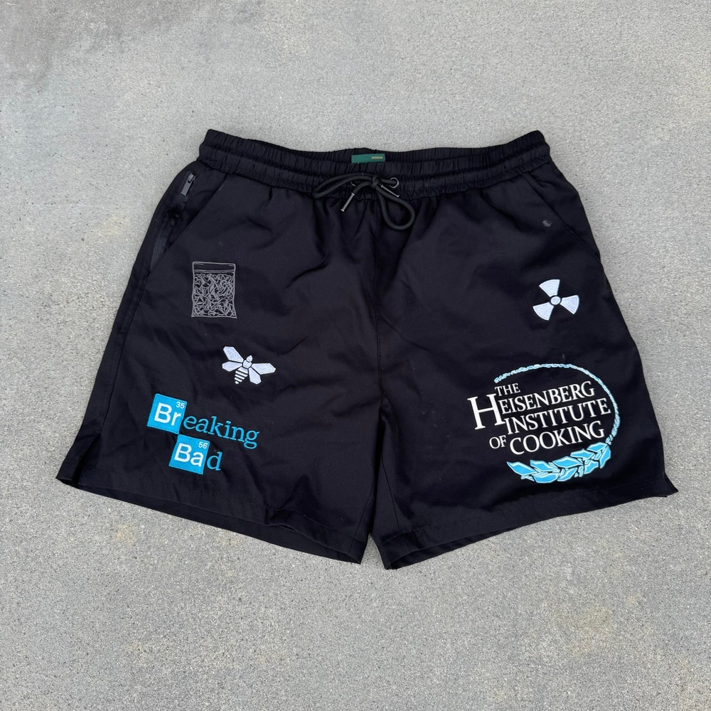 Shoe Palace Breaking Bad Heisenberg Shorts Men Large Black